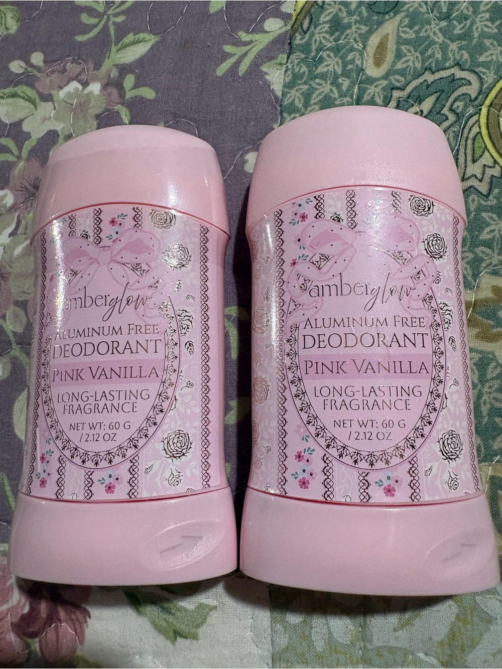 Pink Vanilla Aluminum-Free Deodorant Stick - Pink